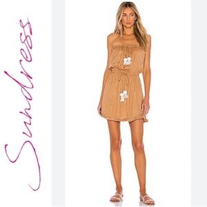 Sundress x Revolve Anoushka Strapless Dress in Saint Barth Canyon Size XS/S